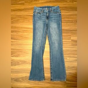 Seven7 Women's Straight Leg Tummy Control Jeans - Blue size 12